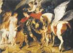 Perseus rescues Andromeda