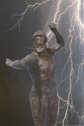 Bronze statue of Zeus