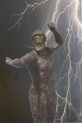 Bronze statue of Zeus