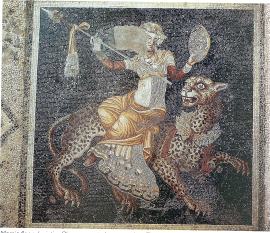 Dionysus seated on a panther