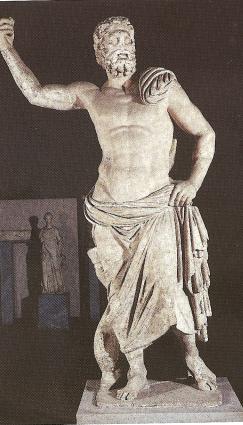 Statue of Poseidon in Milos